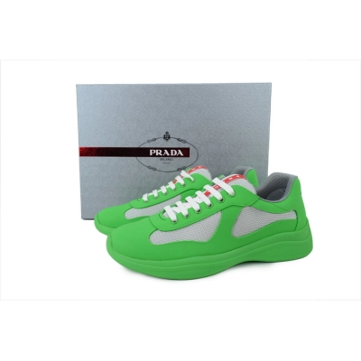 Baskets Prada en caoutchouc vert fluo 02
