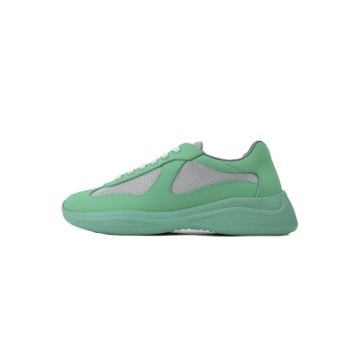 Baskets Prada en caoutchouc vert 01