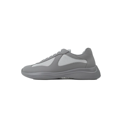 Baskets Prada en caoutchouc gris 01