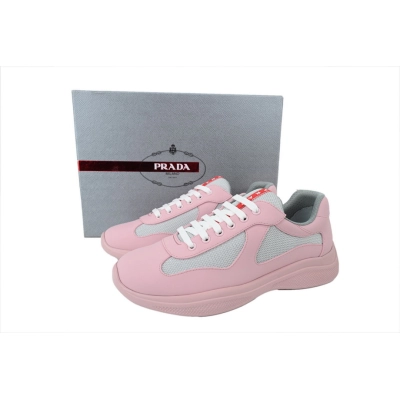 Baskets Prada en caoutchouc rose 02