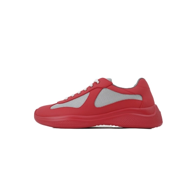 Baskets Prada en caoutchouc rouge 01