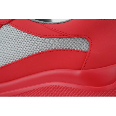 Baskets Prada en caoutchouc rouge 02