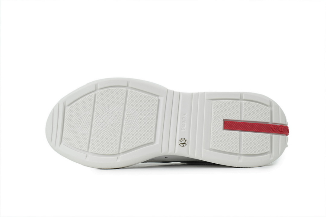 Baskets Prada en caoutchouc blanc