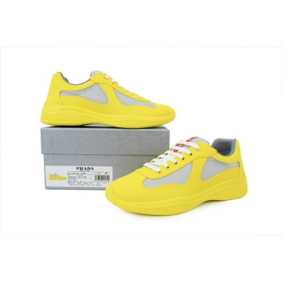 Baskets Prada en caoutchouc jaune 02