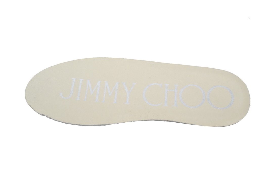 s Jimmy Choo Palma Maxi Blue Canvas Platform Trainers