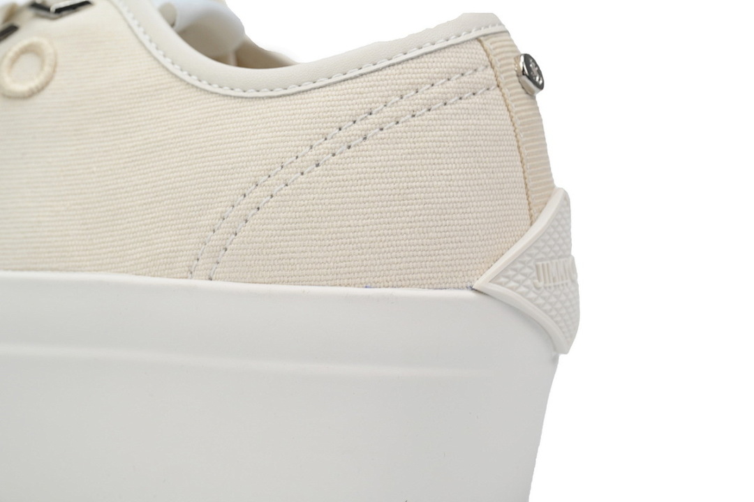 s Jimmy Choo Palma Maxi White Canvas Platform Trainers