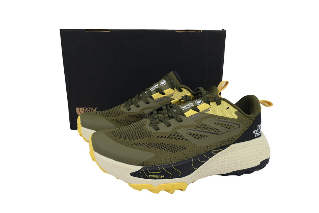 The North Face Thermoball Traction Mule V Army Green Yellow Black A83N3-RMO