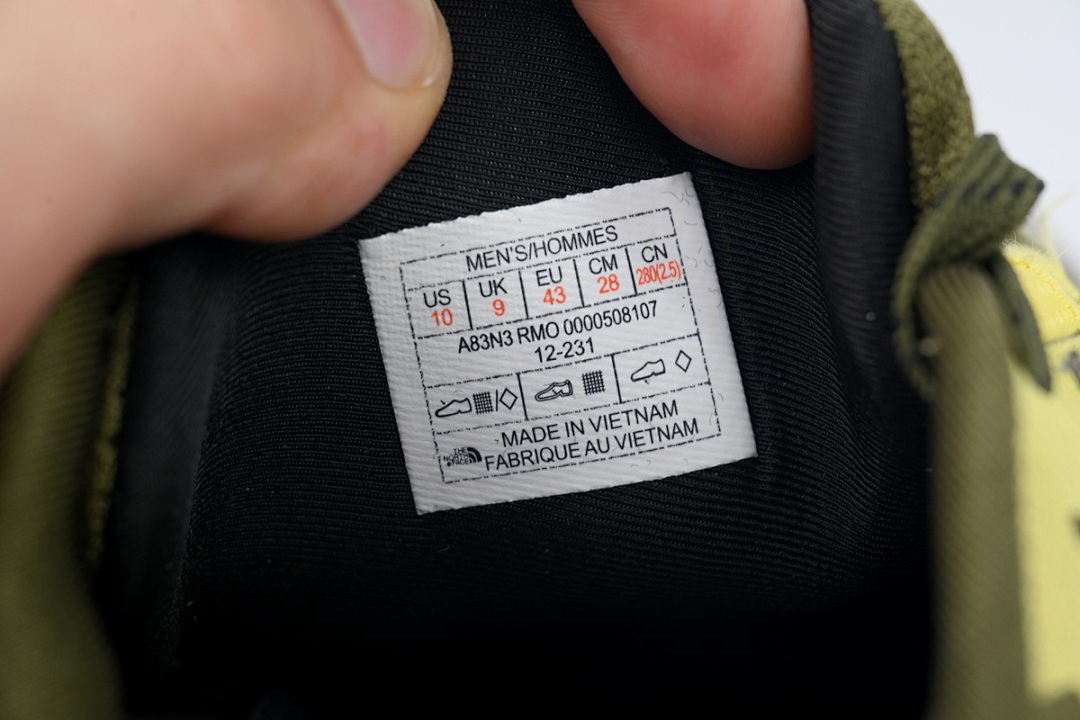 The North Face Thermoball Traction Mule V Army Green Yellow Black A83N3-RMO