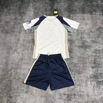 Tottenham Hotspur White Navy Kids Jersey Set 02