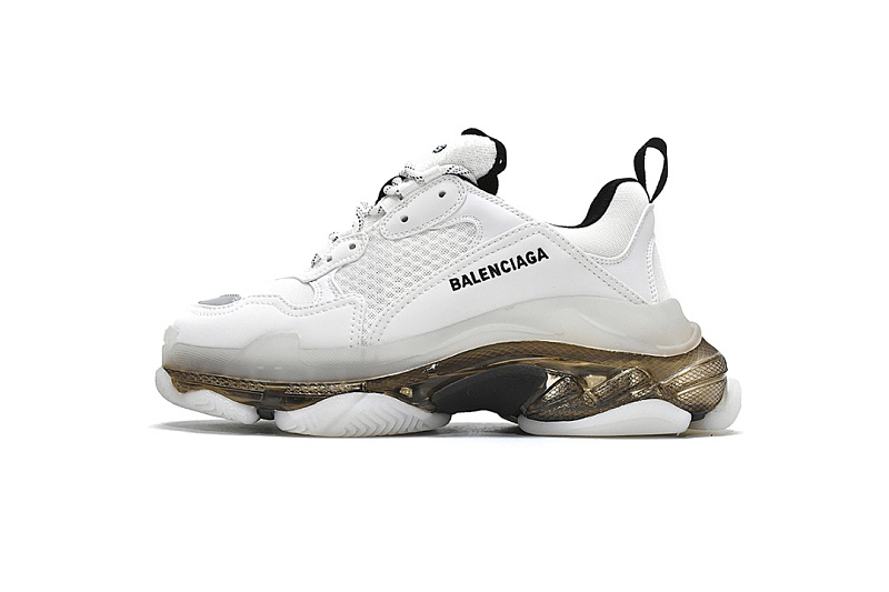 W0901 9001 Balenciaga Triple S Blanc Carbon Ash