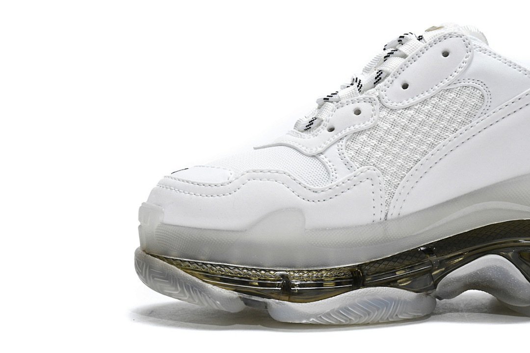 W0901 9001 Balenciaga Triple S Blanc Carbon Ash