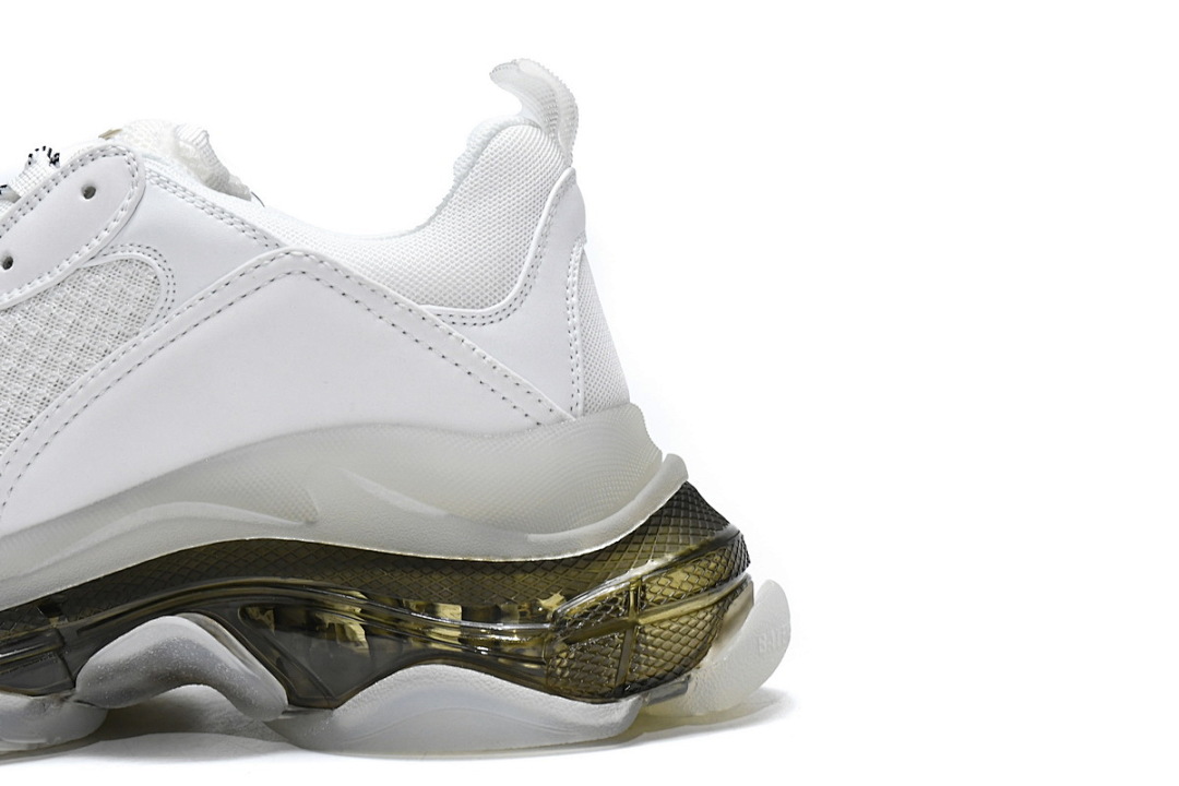 W0901 9001 Balenciaga Triple S Blanc Carbon Ash