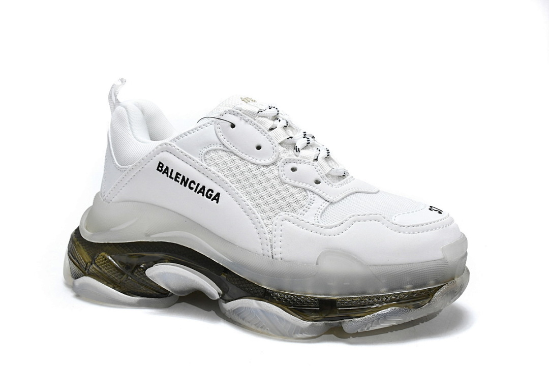 W0901 9001 Balenciaga Triple S Blanc Carbon Ash