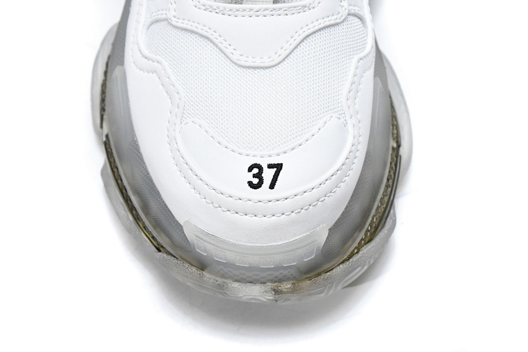 W0901 9001 Balenciaga Triple S Blanc Carbon Ash