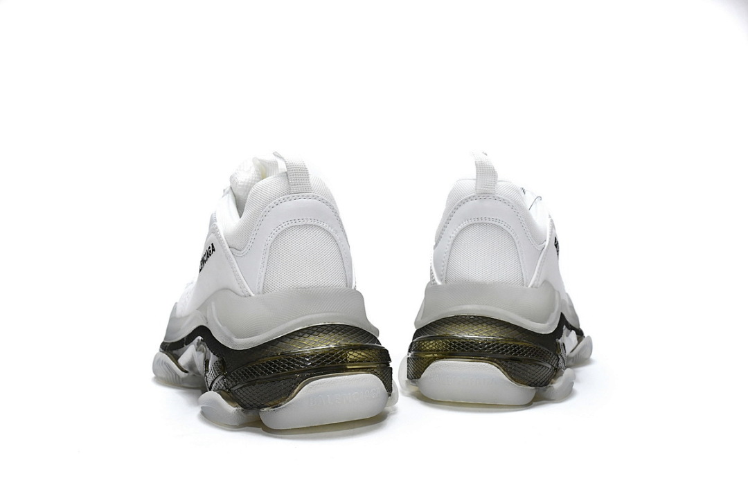 W0901 9001 Balenciaga Triple S Blanc Carbon Ash