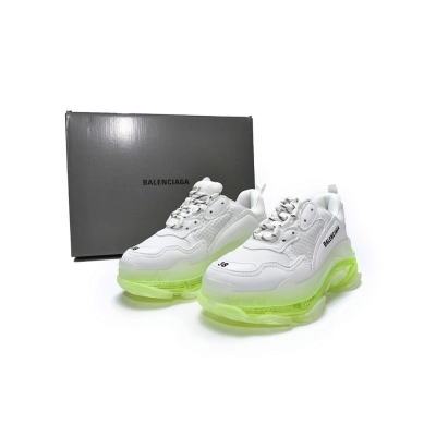 W0901 9010 Balenciaga Triple S Branco Verde 02