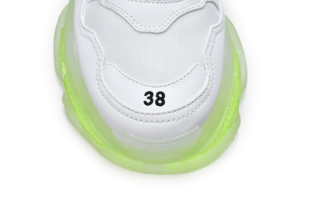 W0901 9010 Balenciaga Triple S Branco Verde