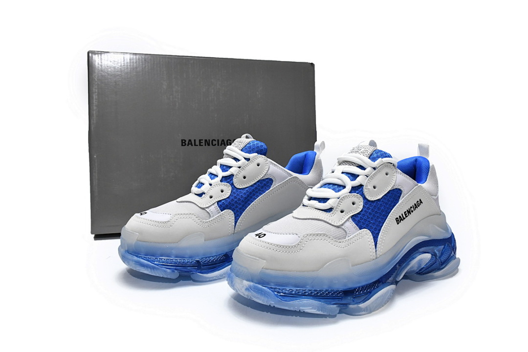 W090N 9169 Balenciaga Triple S Gris-bleu
