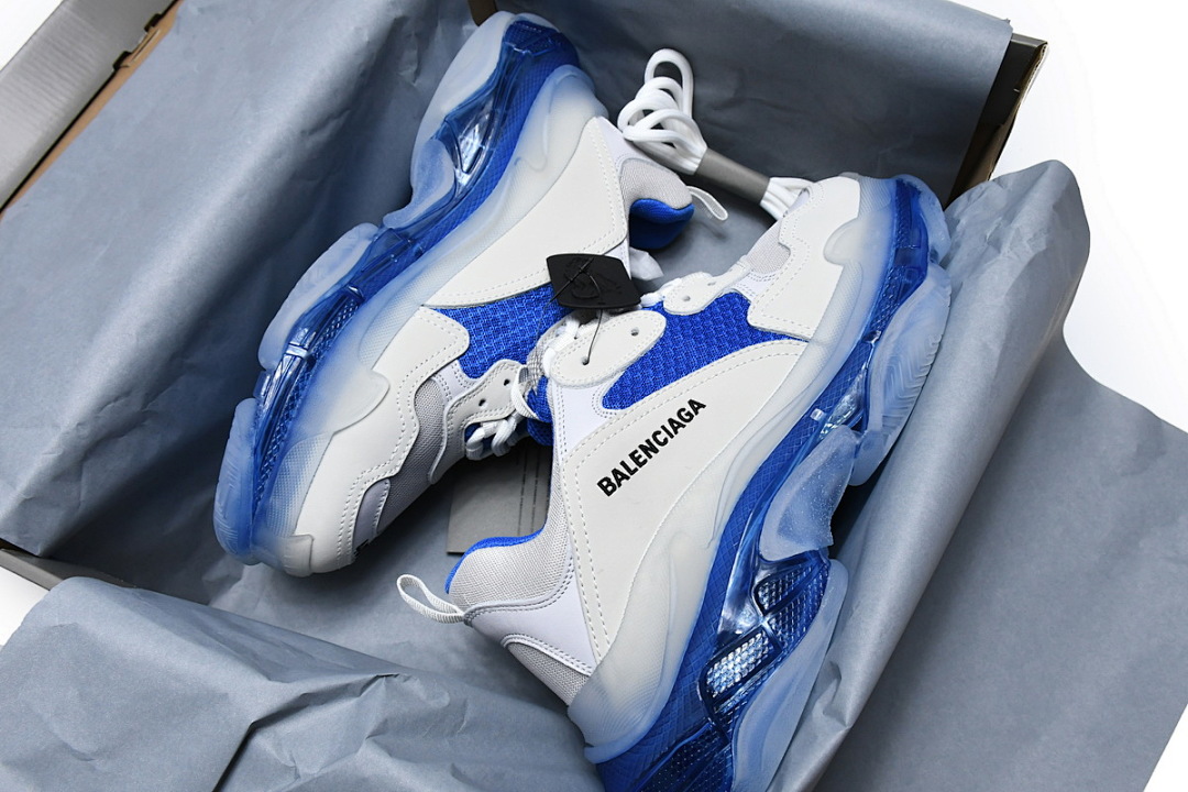 W090N 9169 Balenciaga Triple S Gris-bleu