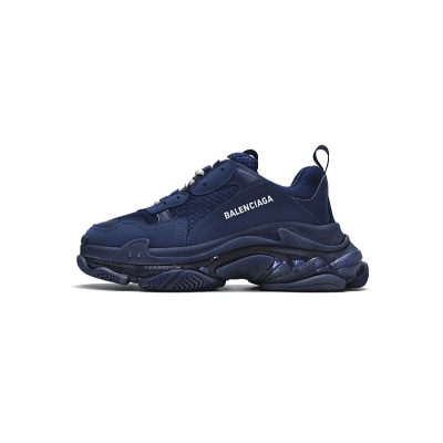 W091 4107 Balenciaga Triple S Azul Escuro 01