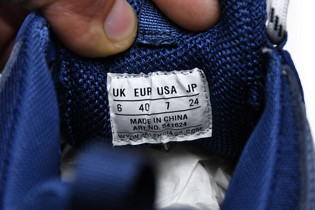 W091 4107 Balenciaga Triple S Azul Escuro