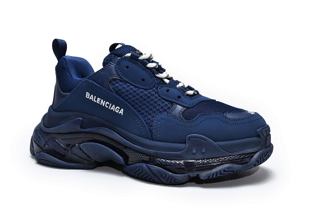 W091 4107 Balenciaga Triple S Azul Escuro