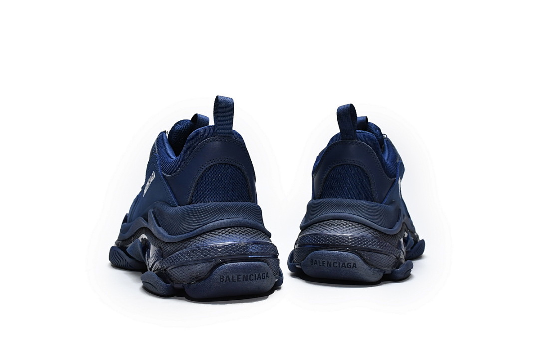 W091 4107 Balenciaga Triple S Azul Escuro