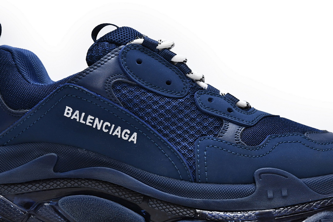 W091 4107 Balenciaga Triple S Azul Escuro