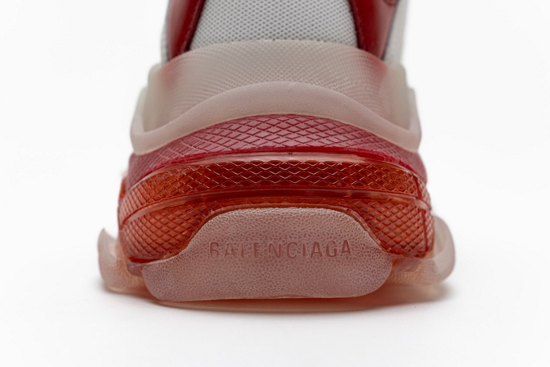 W09E1 4552 Balenciaga Triple S Blanc Rouge