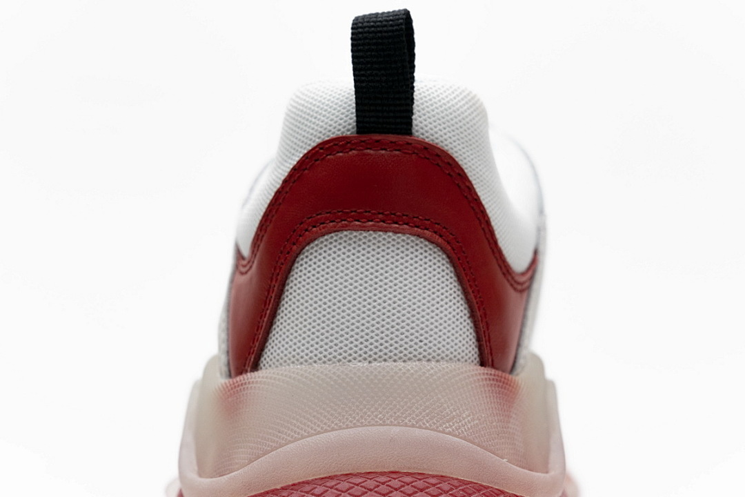 W09E1 4552 Balenciaga Triple S Blanc Rouge