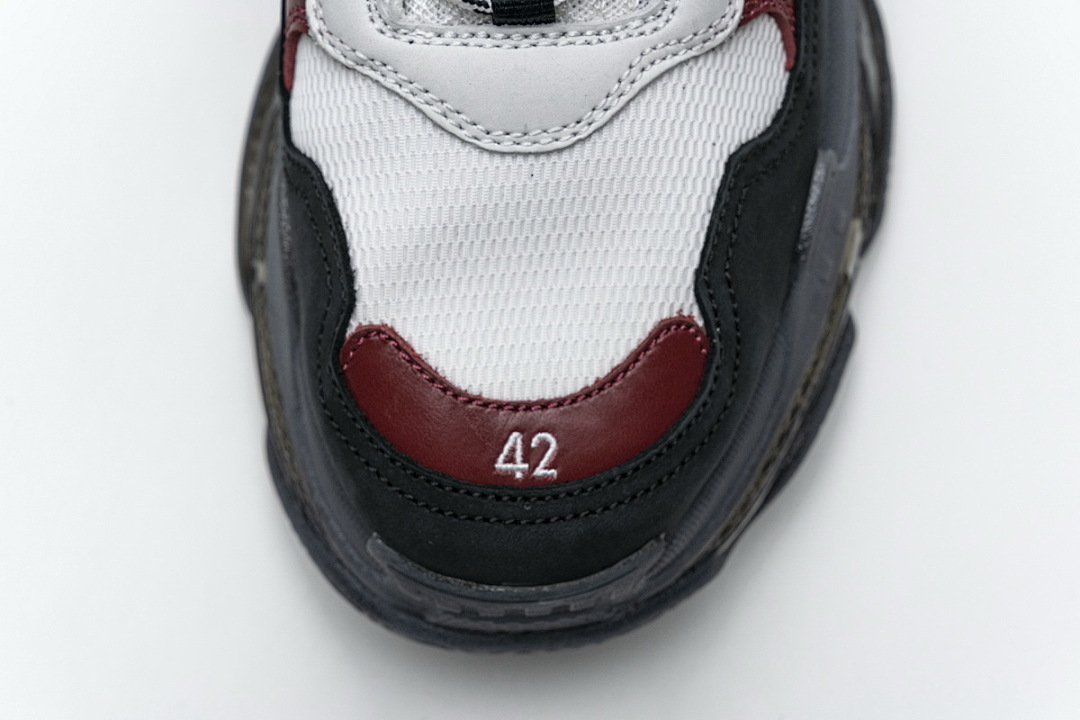 W09O1 2268 Balenciaga Triple S Noir, Marron, Rouge