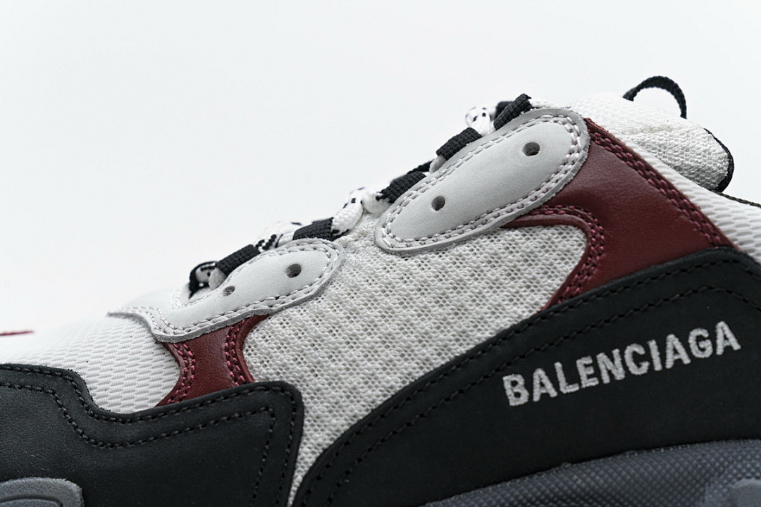 W09O1 2268 Balenciaga Triple S Noir, Marron, Rouge