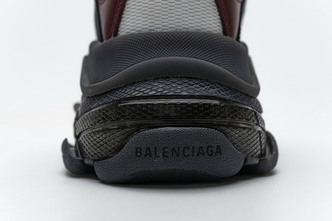 W09O1 2268 Balenciaga Triple S Noir, Marron, Rouge