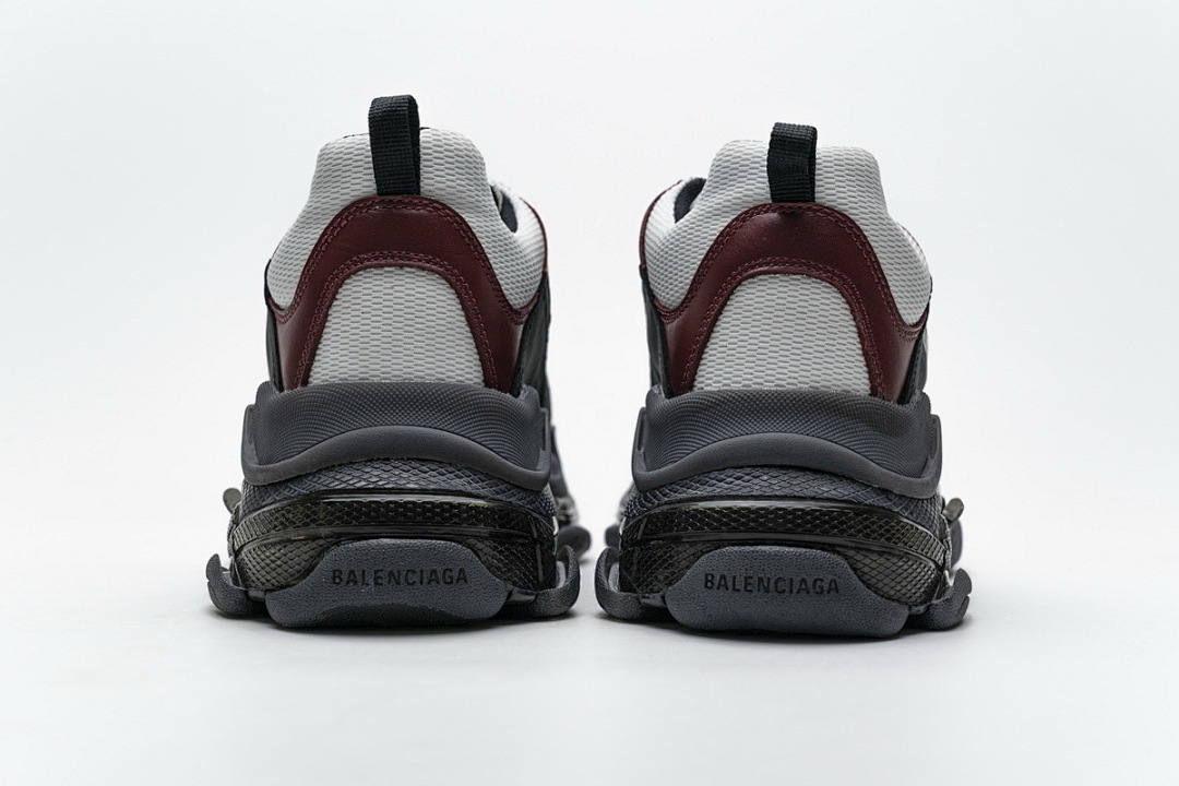 W09O1 2268 Balenciaga Triple S Noir, Marron, Rouge
