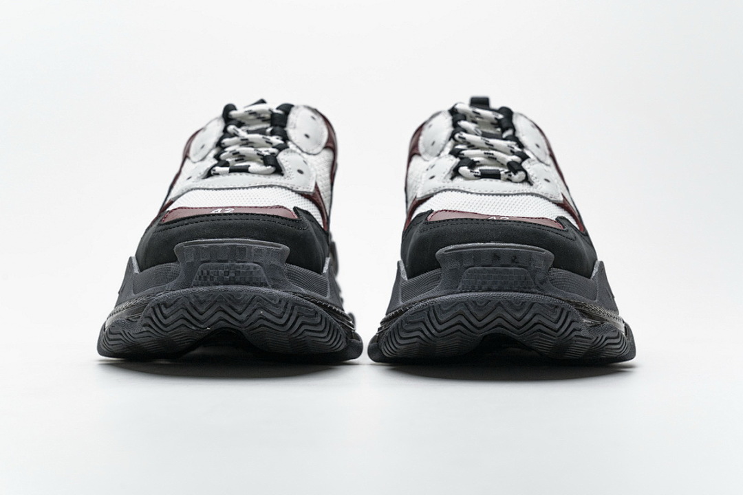W09O1 2268 Balenciaga Triple S Noir, Marron, Rouge