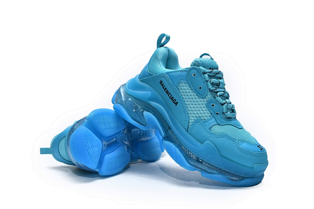 W09O1 9008 Balenciaga Triple S Cyanine