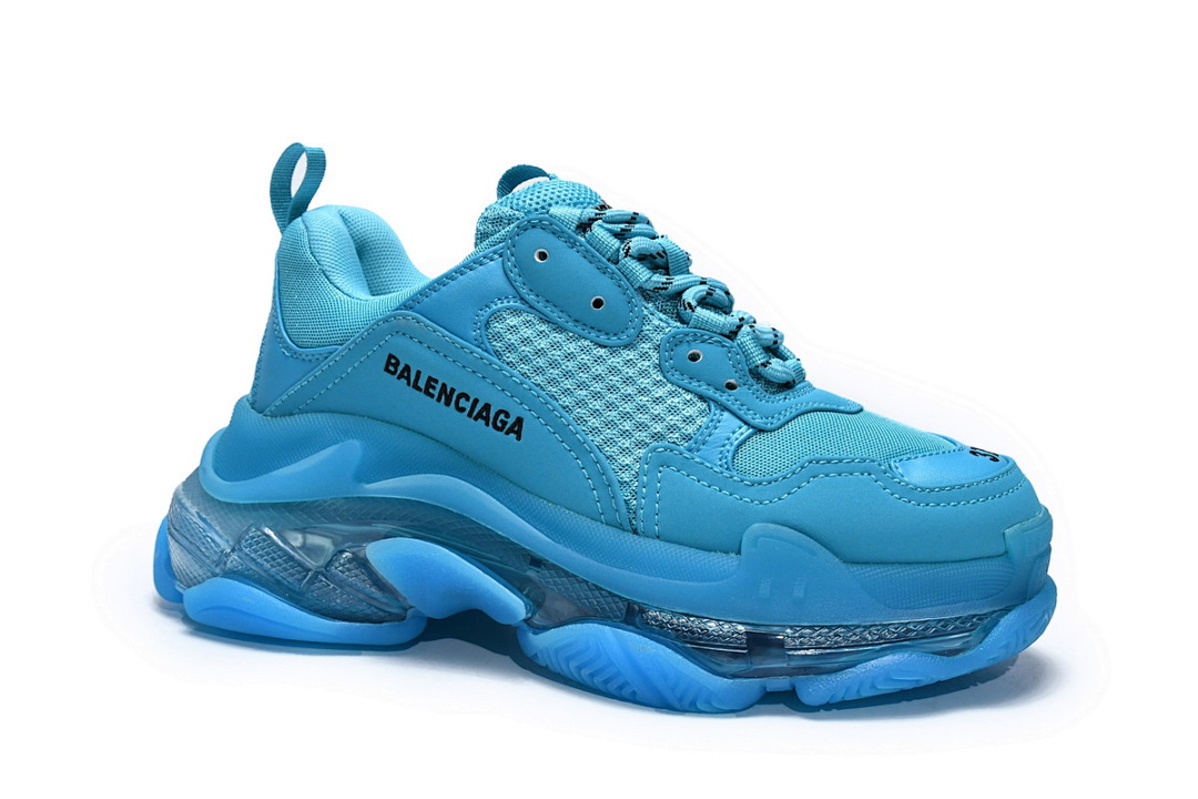 W09O1 9008 Balenciaga Triple S Cyanine