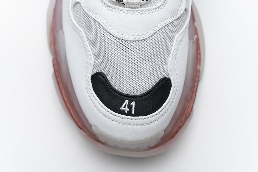 W09O1 Balenciaga Triple S Blanc Lait Noir