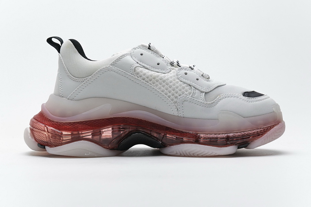 W09O1 Balenciaga Triple S Blanc Lait Noir