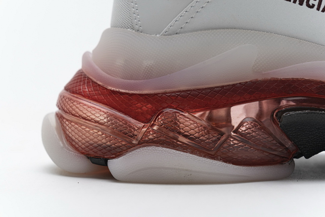 W09O1 Balenciaga Triple S Blanc Lait Noir