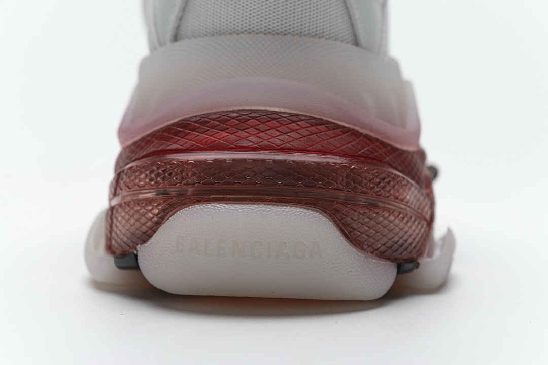 W09O1 Balenciaga Triple S Blanc Lait Noir