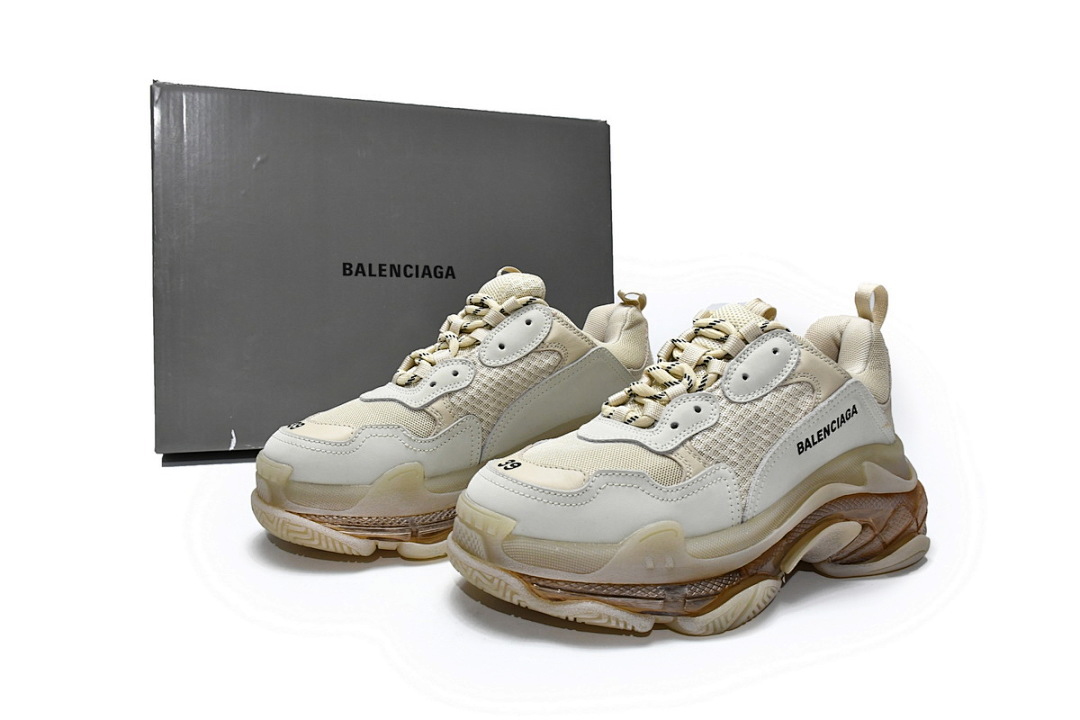 W09OH 7083 Balenciaga Triple S Champagne