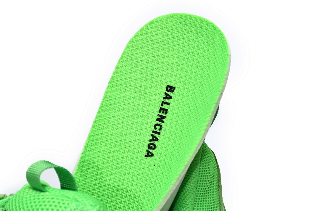W09OL 3801 Balenciaga Triple S Verde Fluorescente