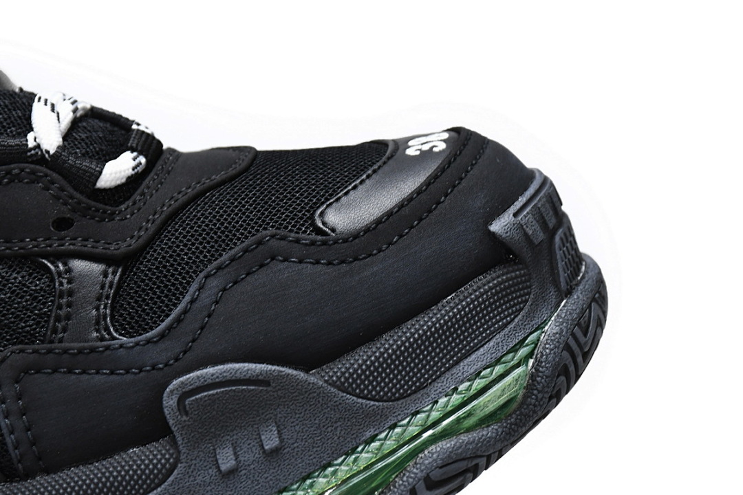 W09ON 1047 Balenciaga Triple S Negro y verde