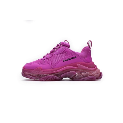 W2FG1 5059 Balenciaga Triple S Vermelho Ameixa 01
