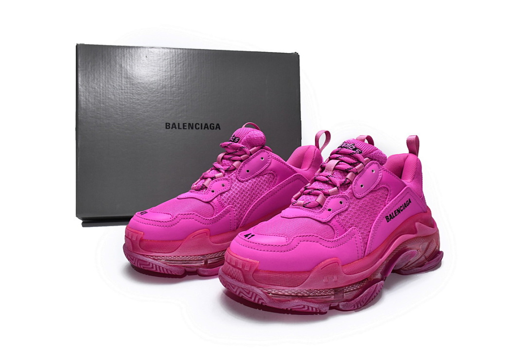 W2FG1 5059 Balenciaga Triple S Vermelho Ameixa-1
