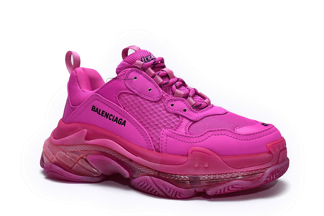 W2FG1 5059 Balenciaga Triple S Vermelho Ameixa-1