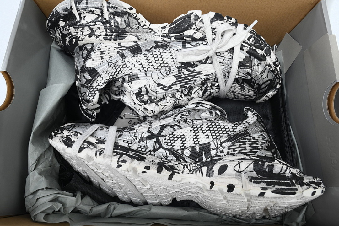 W2RG3 9010 Balenciaga Black and White