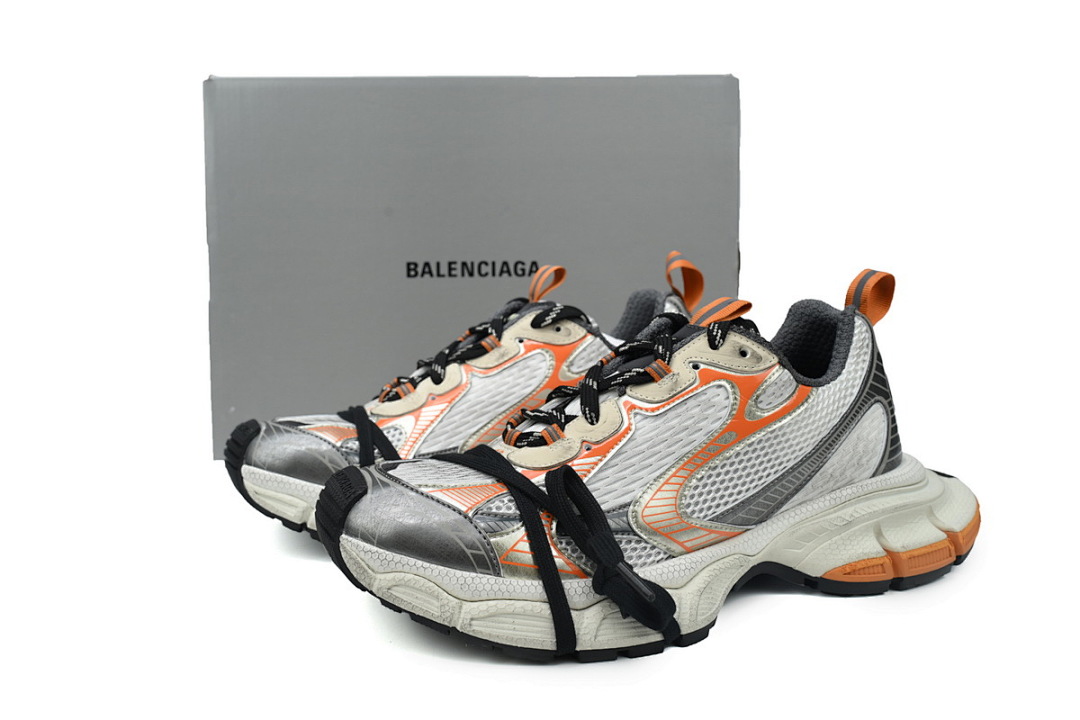 W3XGM 5140 Balenciaga White Grey Orange