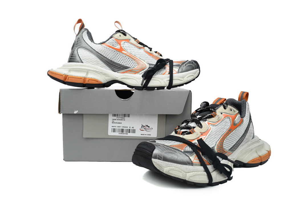 W3XGM 5140 Balenciaga White Grey Orange